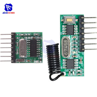 TX118SA-4 Wireless Wide Voltage Coding Transmitter RX480E-4 Decoding Receiver 4 Channel Output Module for 433Mhz Remote Control