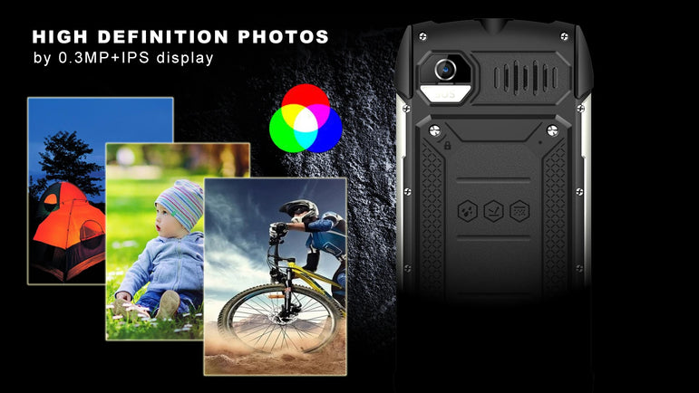 EAOR 2G Rugged Flashlight 4000mAh Big Battery Power Bank IP68 Waterproof 2.8 IPS large screen 0.3M cam MTK feature mobile Phone