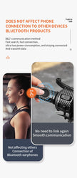 Tebe Wireless Bluetooth PTT Walkie Talkie Control Button with Adjustable Strap for IOS Android Phone Zello Push-to-Talk Button