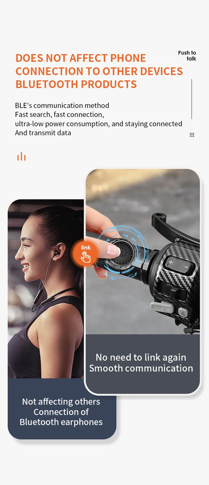 Tebe Wireless Bluetooth PTT Walkie Talkie Control Button with Adjustable Strap for IOS Android Phone Zello Push-to-Talk Button