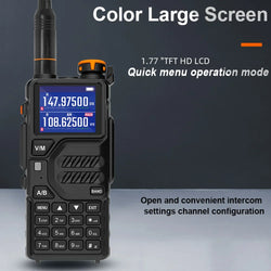 Baofeng 12W UV K5 Plus V2 Walkie Talkie Air Band AM Two Way Comumicador Station Amateur Ham Wireless Receiver Portable Radios