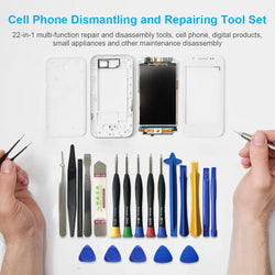 22 in 1 Multifunctional Disassembly Tool Mobile Phone Laptop Screwdriver Maintenance Kit Phone Laptop Disassemble Hand Tool Set