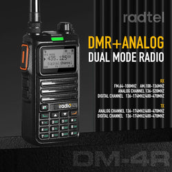 Iradio DM-UV4R DMR Radio Digital Walkie Talkie Dual Mode Dual Time Slot Two Way Radio 1024 Channels UHF VHF Communication Radio