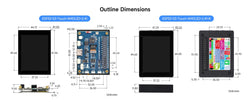 Waveshare ESP32-S3 2.41 inch AMOLED Display Development Board 600×450 Touchscreen ESP32 Display for  Arduino IDE ESP-IDF HMI