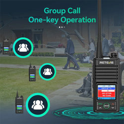Retevis RB658 Walkie Talkie APP Control Long Range Walkie-talkie Bluetooth 5.0 UHF Professional Communication Radio for Camping