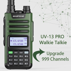 BaoFeng M-13 PRO V1 V2 High Power Multi Band Walkie Talkie Type C Charger Long Range Upgraded UV-13 PRO V1 V2 Ham Two Way Radio