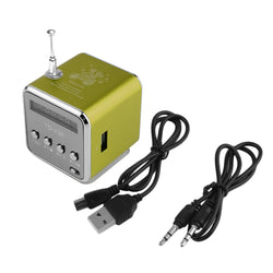 TD-V26 Mini Speaker  FM Radio Receiver MP3 Music Player LCD soundbar Micro SD TF Music Stereo Loudspeaker