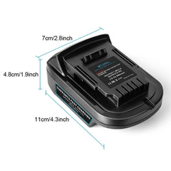 Waitley Battery Adapter for Makita 18V conversion compatible with Dewalt 18V / 20V Power Tool Batteries Accessories DCB200