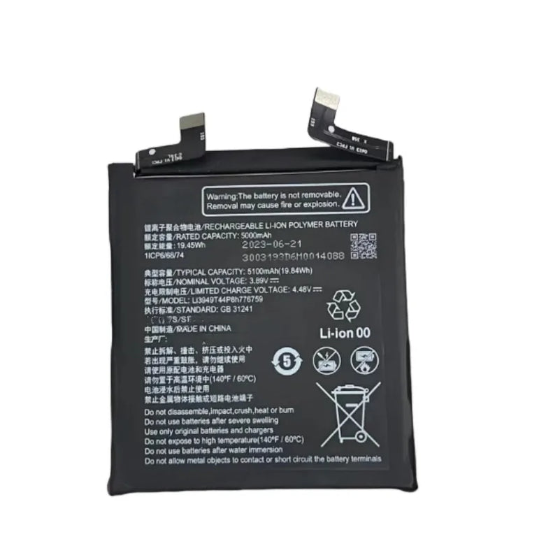 5100mAh New Li3949T44P8h776759 Battery For ZTE Nubia Z50S Pro NX713J Mobile Phone 1ICP6/68/74 Mobile Phone Batteries