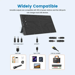 100W Solar Panel Portable Folding 54W 36W 21W Solar Generator for Camping Balcony photovoltaic panels Waterproof