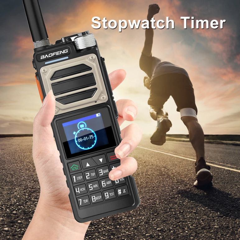 Baofeng UV-25 Walkie Talkie Air Band Receiving Scrambler Multi-band FM Vox 10W 999Ch Amateur Radio W/ Type-C 5200mAh Battery