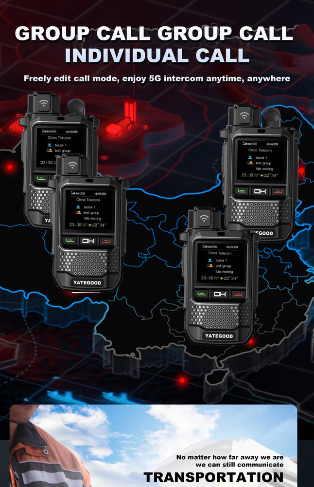 YATEGOOD G650 Walkie Talkie No distance limit Intercom Long standby Portable More than 5000KM 4G 5G