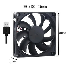 Silent USB fan 40mm 50mm 60mm 70mm 80mm 90mm 120mm cooling fans cooler With USB Cable Ventilator Fan for DIY PC Router chassis