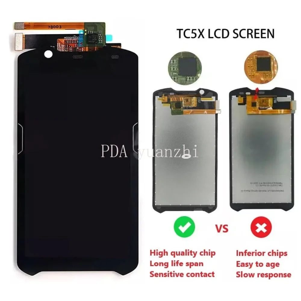 TC52 TC520K TC57 TC57HO LCD Module with Touch Screen for Zebra TC52 TC520K TC57 TC57HO Scanner Screen,Brand New