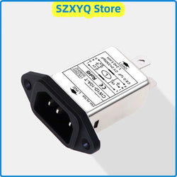 Single-phase AC T-Socket Power EMI filter CW1D-3/6/10A-T 250V Audio Power Purifier Suppress Electromagnetic Interference Signals