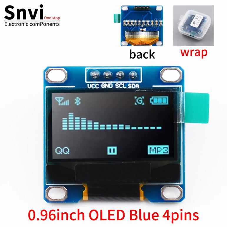 0.96 inch oled IIC Serial White OLED Display Module 128X64 I2C SSD1306 12864 LCD Screen Board For Arduino