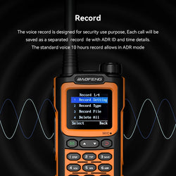 Baofeng AD-20 Walkie Talkie Full Band Analog/Digital Wireless Copy Frequency 1024CH Text Message Digital Encryption Record Radio