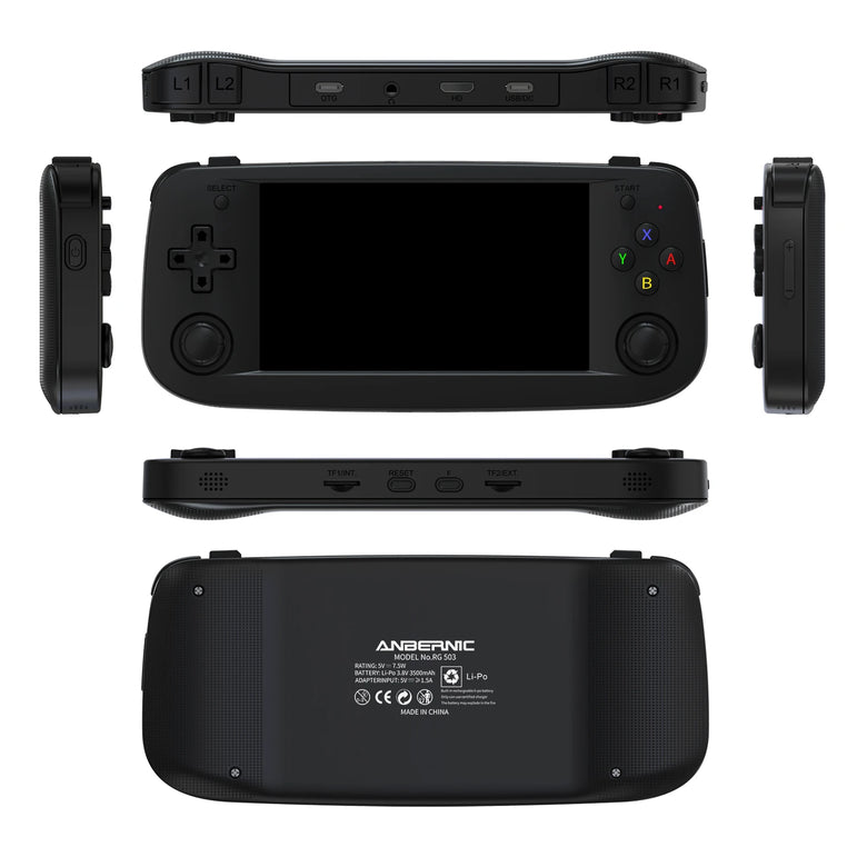 Anbernic RG503 Retro Handheld Video Game Console 4.95-inch OLED Screen Linux System Portable Game Player RK3566 Bluetooth 5G Wif