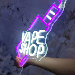 VAPE Shop LED Neon Sign Fit For USB charge Vape Shop Bar Bussiness Neon Light Sign Personalized Birthday Gift for Teen Neon Lamp
