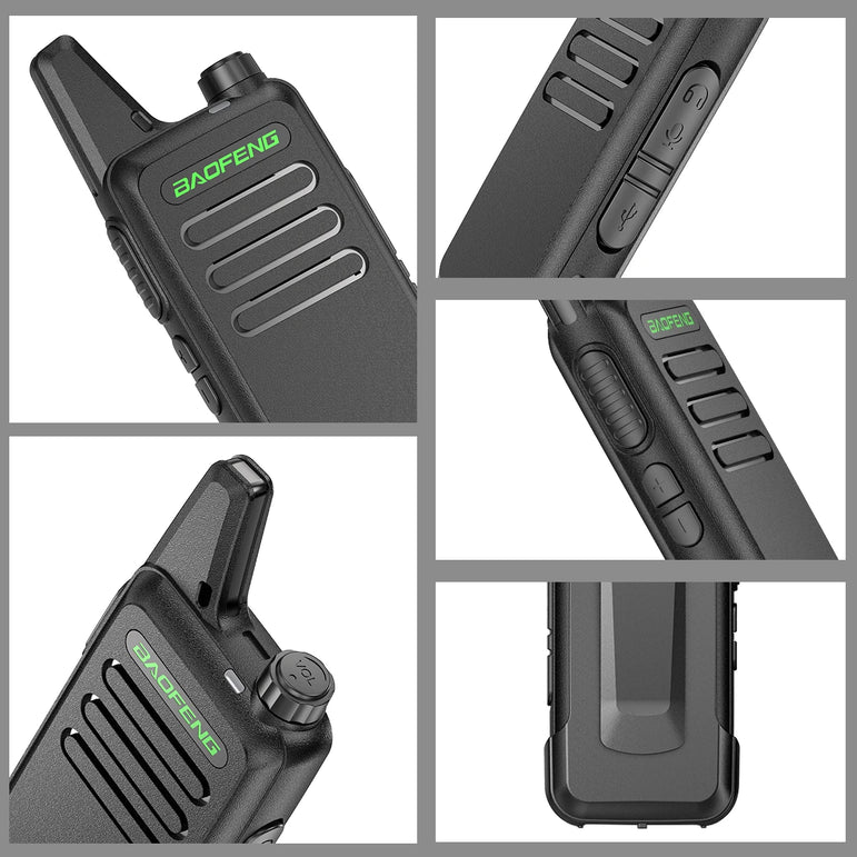2PCS Mini Walkie Talkie Baofeng BF-T20 PortableTwo Way Radio Charging USB VOX For BF-C9 BF-888S KD-C1 for Station Hotel Hunting