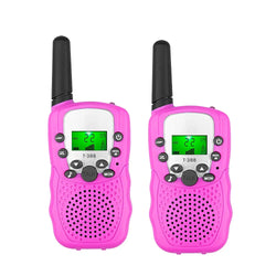1 Pair Rt-388 Kids Walkie Talkies 0.5W Portable Child Electronic Radio Voice Interphone Outdoor LCD Display Toys Christmas Gifts