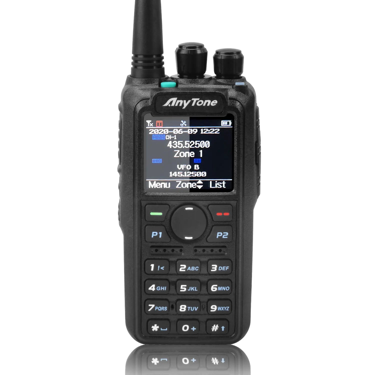 AnyTone AT-D878UVII Plus Dual Band Bluetooth PTT Digital/Analog APRS RX & TX AES256 Ecryption USB-C Charge Walkie Talkie