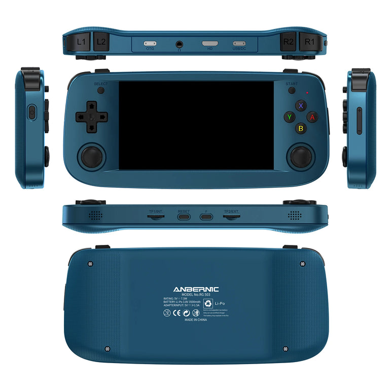 Anbernic RG503 Retro Handheld Video Game Console 4.95-inch OLED Screen Linux System Portable Game Player RK3566 Bluetooth 5G Wif
