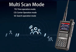 Radtel RT-470X Full Band Ham Radio 256 Channel Air Band Two Way Radio USB-C Aviation NOAA Police Marine Amateur HT Scanner Roger