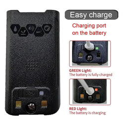 Baofeng UV-S22 PRO V2 IP68 Waterproof Walkie Talkie Dual Band 136-174/400-520MHz Ham Radio 10W Power 50KM Range 128CH FM Radio