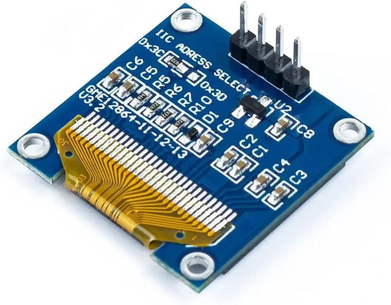 0.96 Inch OLED I2C IIC Display Module 12864 128x64 Pixel SSD1306 Mini Self-Luminous OLED Screen Board for Arduino Raspberry Pi