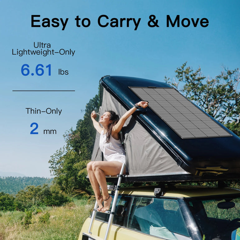 MHPOWOS Balcony Power Plant 200W / 100W Flexible Solarpanel IP68 Solar Cell Solar Charger Photovoltaic off-grid for Boat Roof RV
