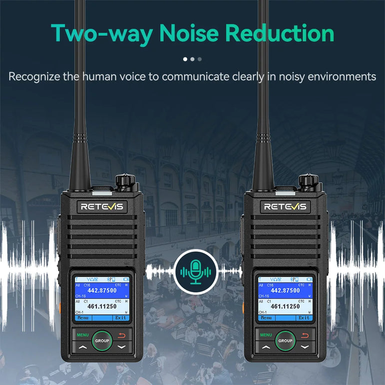 Retevis RB658 Walkie Talkie APP Control Long Range Walkie-talkie Bluetooth 5.0 UHF Professional Communication Radio for Camping