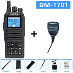 Baofeng Dm 1701 Digital Walkie Talkie Long Range dual Mode dmr Analog Open Gd77 Time slot Tier 1 +2 Radio 1801UV