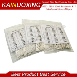 0402 0603 0805 1206 1210 2512 SMD Resistor Kit KAINUOXING Assorted Kit 1K 10K 100K 1R 10R 100R 220R 1% 5%
