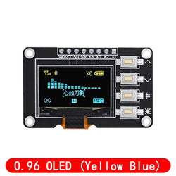 0.96 inch OLED IIC White/YELLOW BLUE/BLUE 12864 OLED Display with 4x4 key I2C SSD1315 LCD Screen Board for Arduino