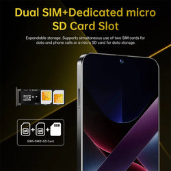 2025 New X7 Pro Case for 7.3HD Smartphone 5G Dual Card 8000mAh Battery Android 14 Global Version