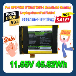 For GPD WIN 3 Win3 WIN 4 Handheld Gaming Laptop GamePad Tablet 11.55V 45.62Wh 565774-3S Battery