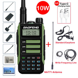 2025 Baofeng UV-16 Max IP68 Waterproof Walkie Talkie Dual Band High Power CB Radio Vhf Uhf CB Ham Radio Long Range Two Way Radio