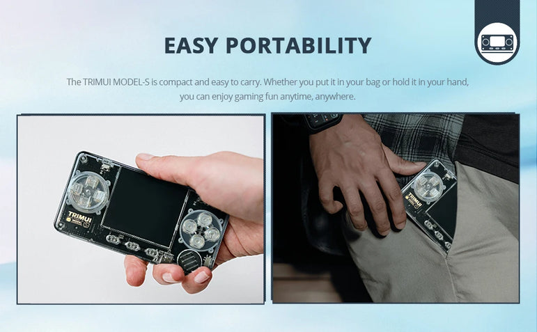 TRIMUI Model S Handheld Game Console 2.0 Inch IPS Screen Mini Portable Player 15000plus Classical Games Retro Game Console