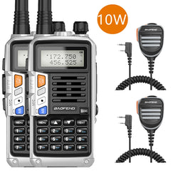 1/2PCS BaoFeng UV-S9 PLUS Waterproof Walkie Talkie 10W Powerful CB Radio Long Range Portable Two Way Radio for hunting travel