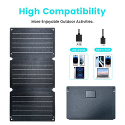 100W Solar Panel Portable Folding 54W 36W 21W Solar Generator for Camping Balcony photovoltaic panels Waterproof