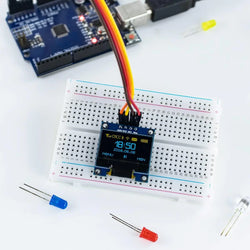 0.96 Inch OLED I2C IIC Display Module 12864 128x64 Pixel SSD1306 Mini Self-Luminous OLED Screen Board for Arduino Raspberry Pi