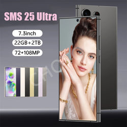 Original SMS 25 Ultra Smartphone 5G 22GB 2TB Dual Sim Cellphones Android 14 Cell Phone Face Recognition 7800mAh Mobile Phone