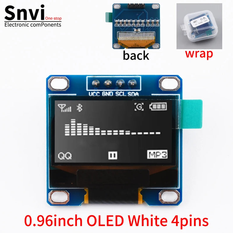 0.96 inch oled IIC Serial White OLED Display Module 128X64 I2C SSD1306 12864 LCD Screen Board For Arduino
