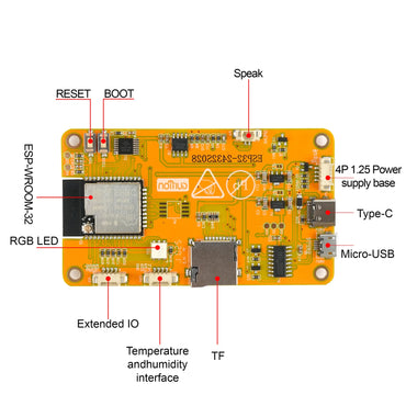 2.8" ESP32-2432S028R ESP32 Display ILI9341 Resistive Touchscreen TFT LCD Module ESP-WROOM-32 Development Board + Acrylic Case