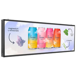 Outdoor PH5 mm 39"x14" Wifi + USB Programmable Scrolling LED Sign Message Board Full Color can Edit Text Image Animation Display