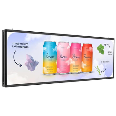 Outdoor PH5 mm 39"x14" Wifi + USB Programmable Scrolling LED Sign Message Board Full Color can Edit Text Image Animation Display