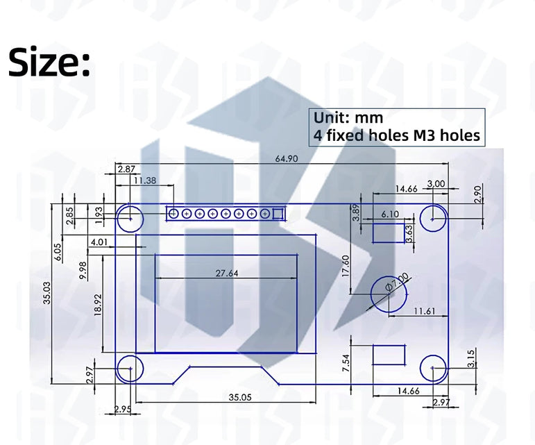 0.96/1.3 inch white oled display screen combined with EC11 rotary encoder module IIC interface for arduino