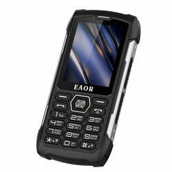 EAOR 2G Rugged Flashlight 4000mAh Big Battery Power Bank IP68 Waterproof 2.8 IPS large screen 0.3M cam MTK feature mobile Phone