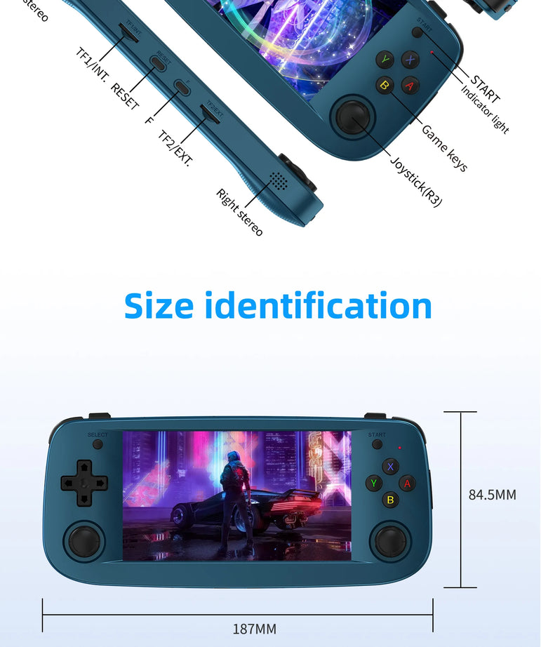 Anbernic RG503 Retro Handheld Video Game Console 4.95-inch OLED Screen Linux System Portable Game Player RK3566 Bluetooth 5G Wif